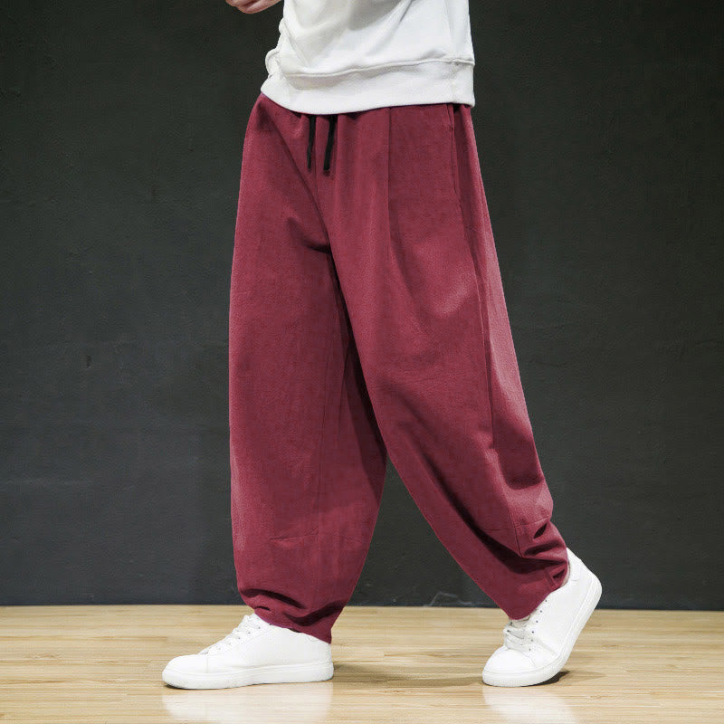 Schlichte, lässige Herren-Bloomer-Hose mit Taschen