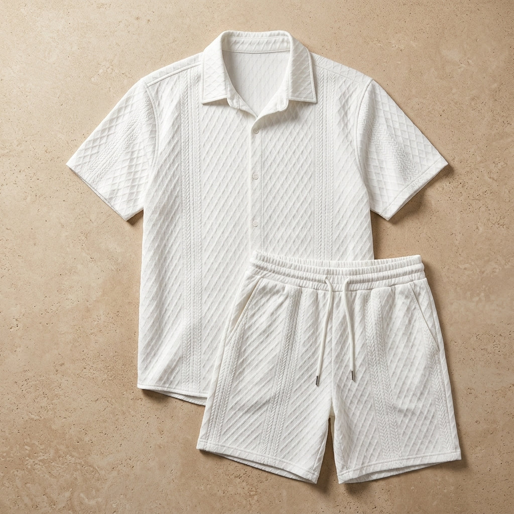 Ischia Jumpsuit für Damen mit Knopfleiste und Bindegürtel