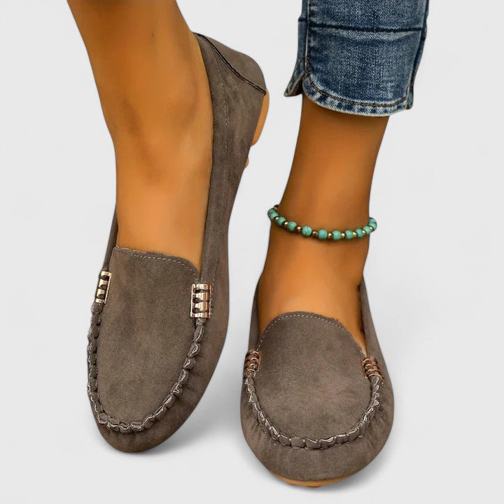 Ergonomische Komfort-Mokassins Damen Pola Mia, weiche Slip-On