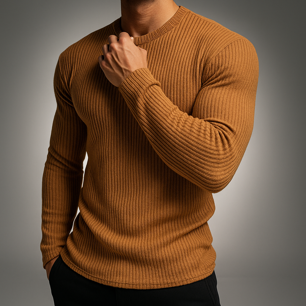 Gebreid T-shirt Heren Elegant