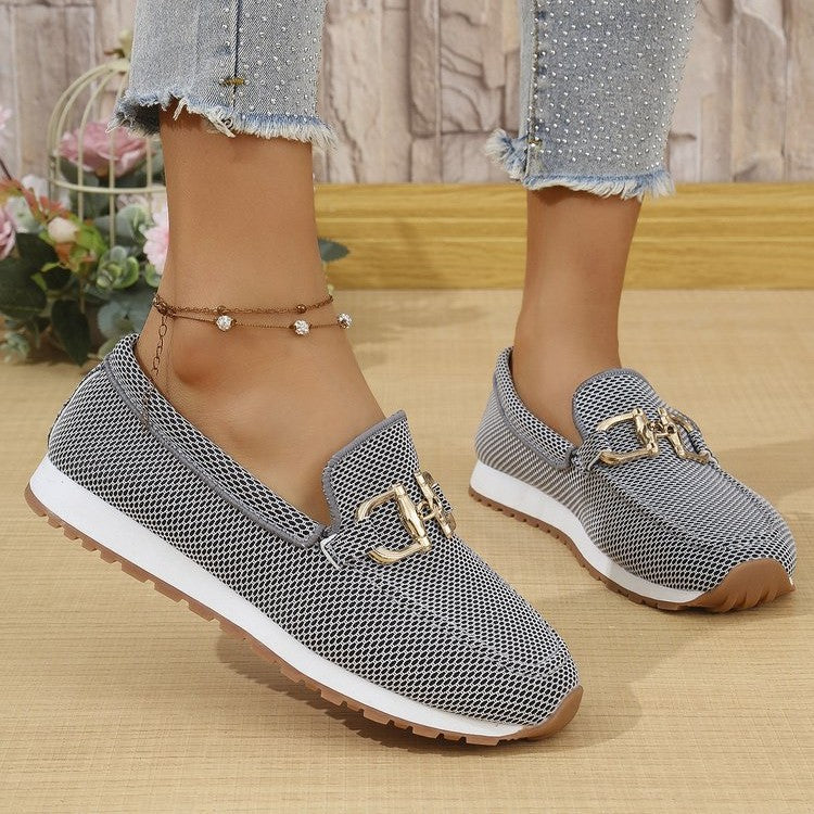 Ergonomische Komfort-Mokassins Damen Lina Mia, weiche Slipper