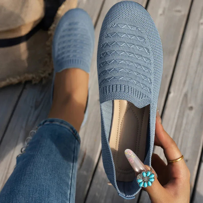 Ergonomische Komfort-Mokassins Damen Fara Mia, weiche Slipper