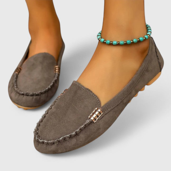 Ergonomische Komfort-Mokassins Damen Pola Mia, weiche Slip-On