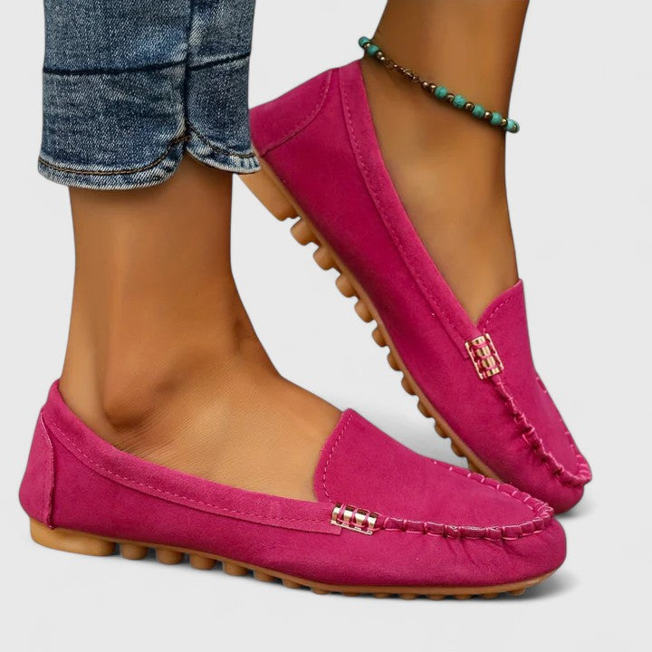 Ergonomische Komfort-Mokassins Damen Pola Mia, weiche Slip-On