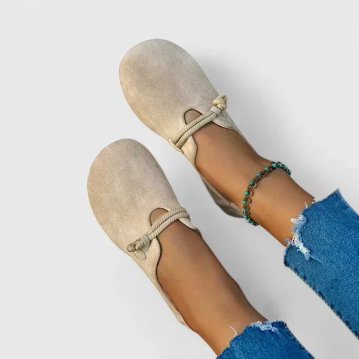 Komfort-Mokassins Damen Fedra Anna, Bequeme Slip-On aus Leder