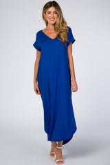 Umstandsmaxikleid mit Seitenschlitz