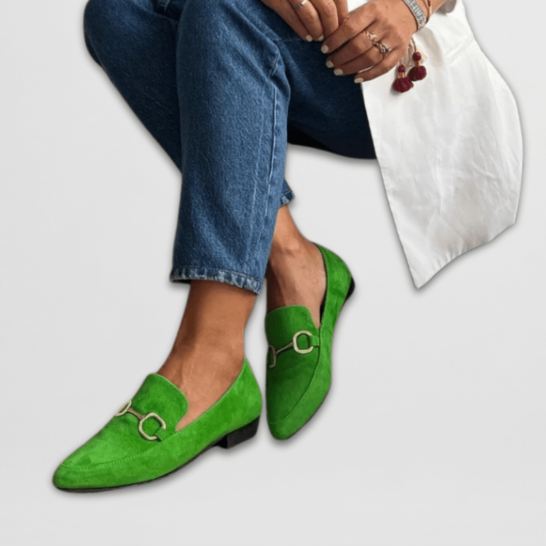 Wildleder-Mokassins Damen Nilde Rosa, Weiche Slip-On
