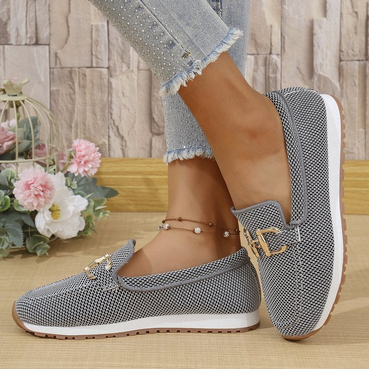 Ergonomische Komfort-Mokassins Damen Lina Mia, weiche Slipper