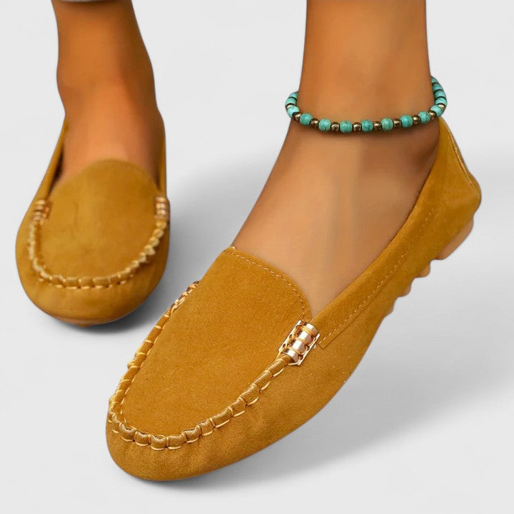 Ergonomische Komfort-Mokassins Damen Pola Mia, weiche Slip-On