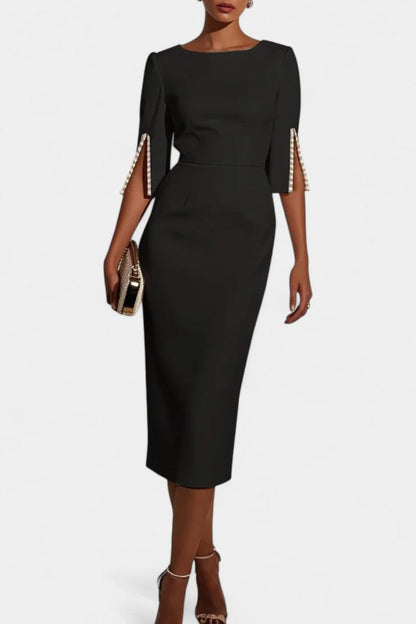 Abito midi Donna | Maniche con Spacco & Silhouette Elegante