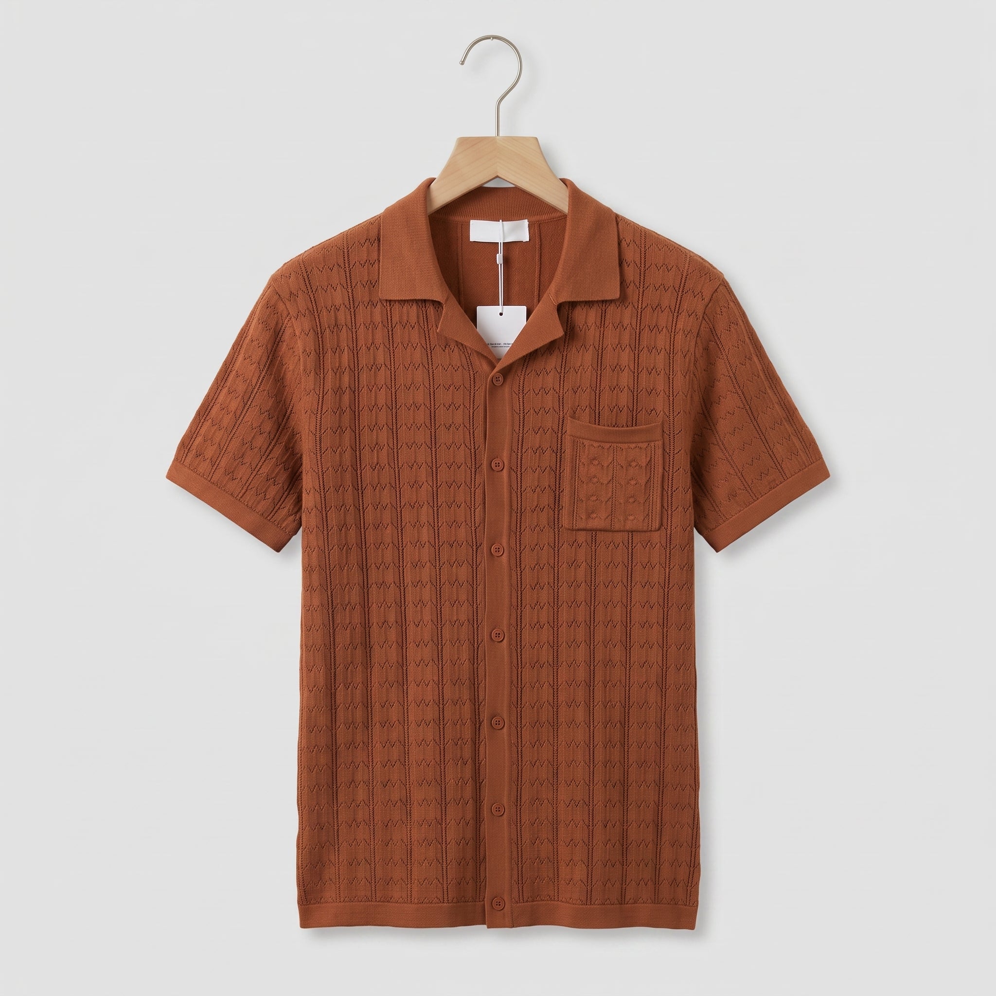 Cuban Collar Poloshirt Heren