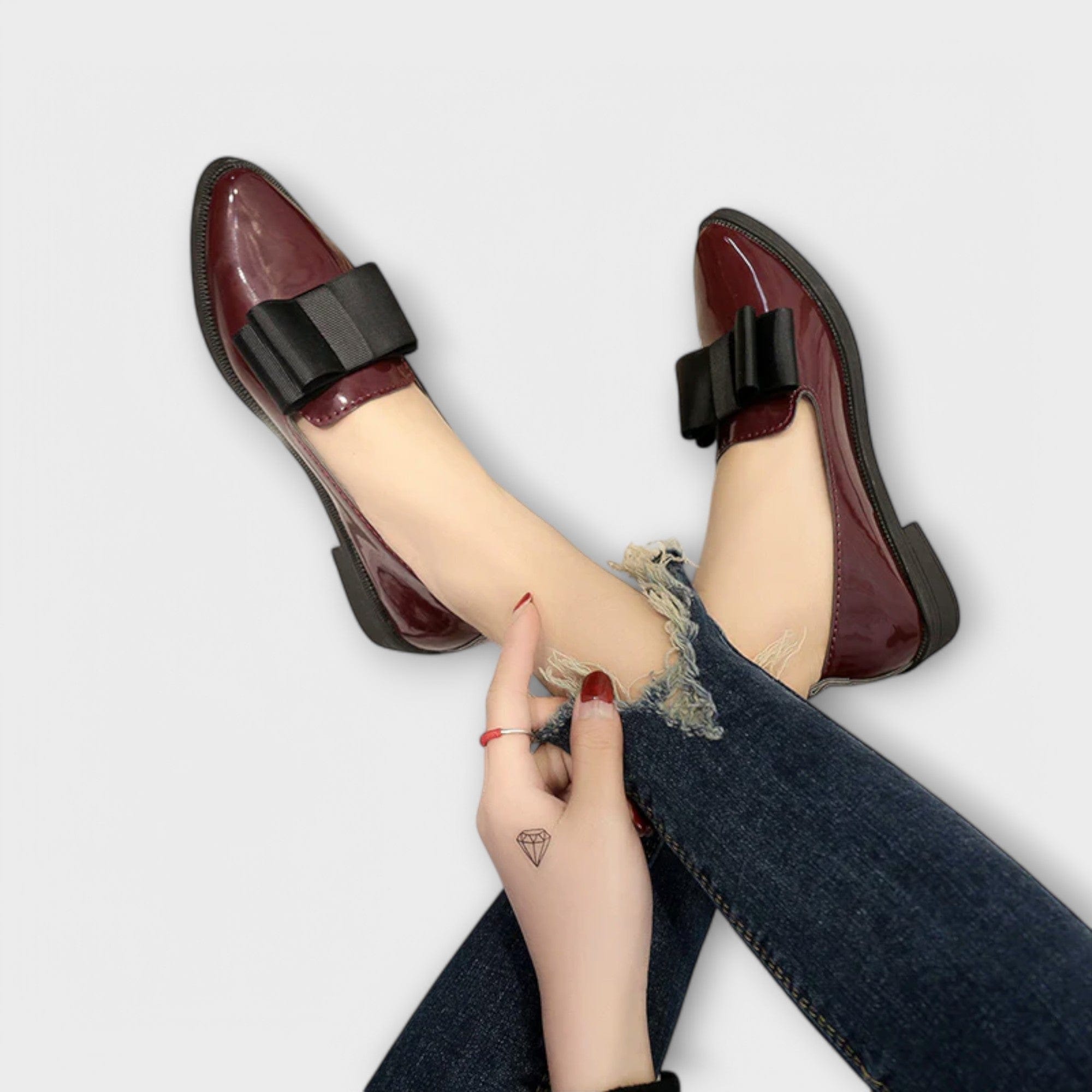 Komfort-Mokassins Damen Pola Anna, Bequeme Slip-Ons