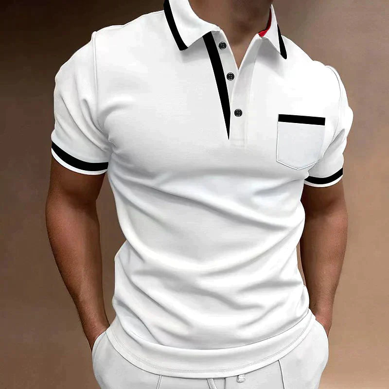 Casual Poloshirt Heren Katoen