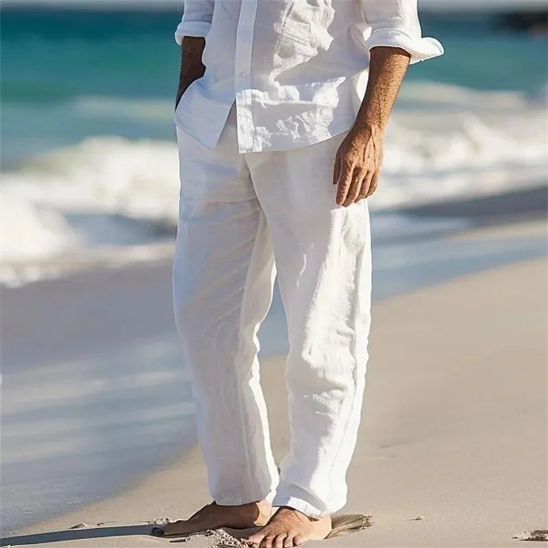 Linnen Broek Heren Zomer