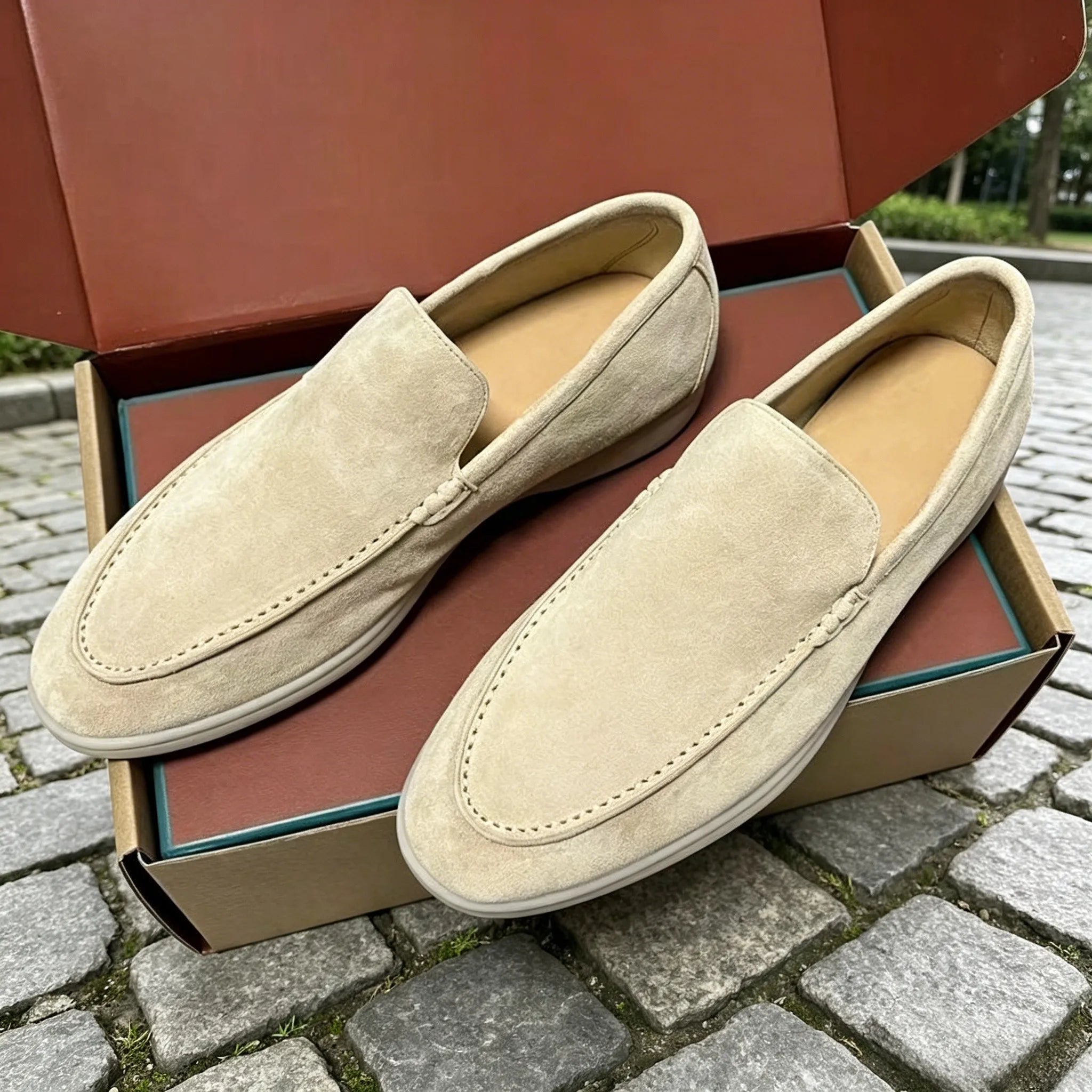 Elegante Wildleder-Loafer für Herren
