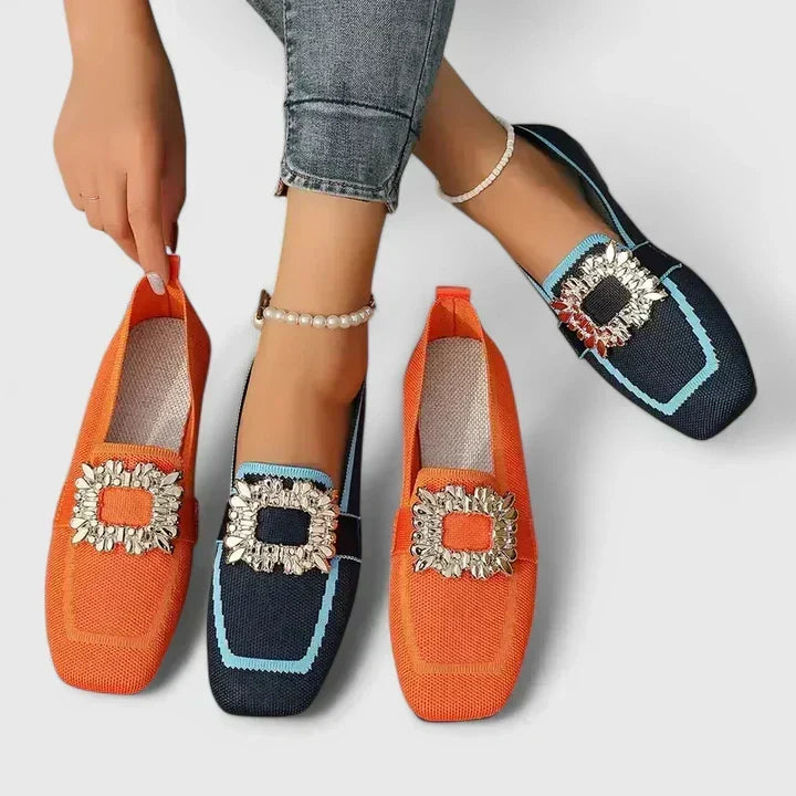 Ergonomische Komfort-Mokassins Damen Odetta | Bequeme Schuhe mit Fußbett