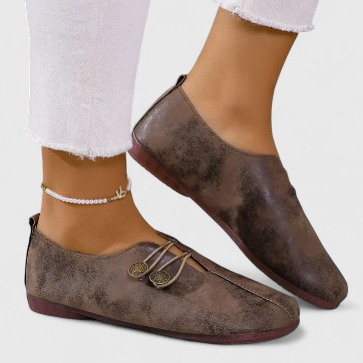Ergonomische Komfort-Mokassins Damen Ippolita, bequeme Schuhe mit Einlage