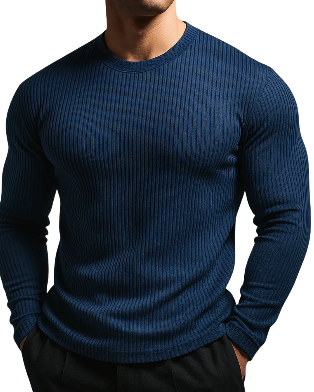 Gebreid T-shirt Heren Elegant