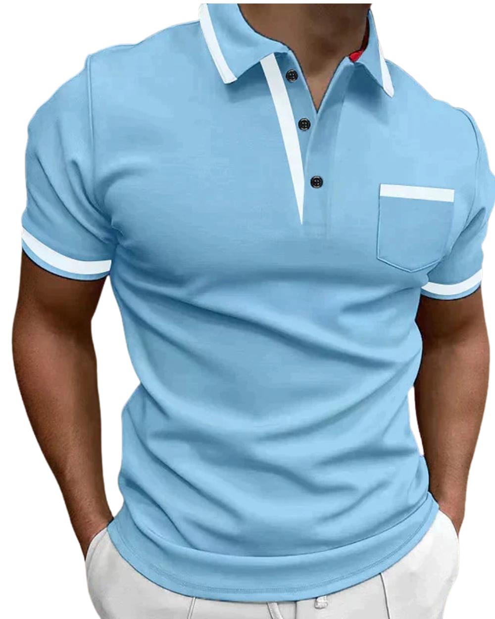 Casual Poloshirt Heren Katoen