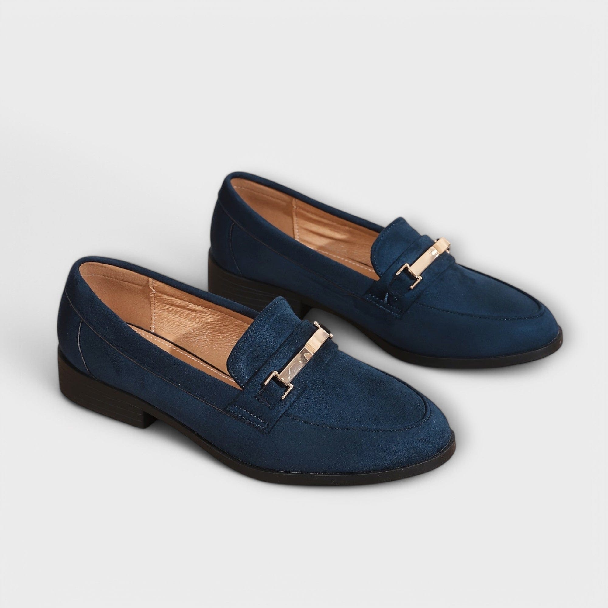 Wildleder-Mokassins Damen Fedra Lea, Weiche Slip-On