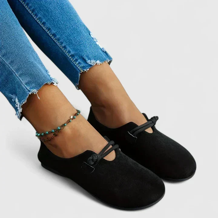 Komfort-Mokassins Damen Fedra Anna, Bequeme Slip-On aus Leder