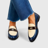 Komfort-Mokassins Damen Mirta | Elegant im Kontrastdesign Slip-On