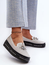 Komfort-Mokassins Damen Rina Alba, elegante Slip-On Loafer