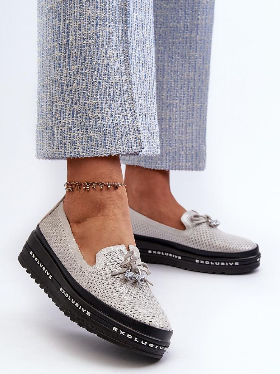 Komfort-Mokassins Damen Rina Alba, elegante Slip-On Loafer