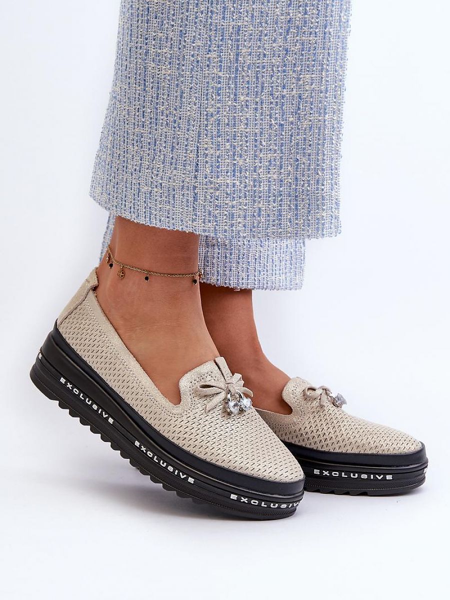 Komfort-Mokassins Damen Rina Vera, trendige Slip-On Loafer