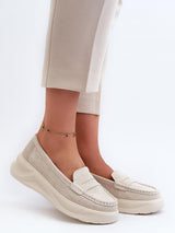 Komfort-Mokassins Damen Elena Aurora, trendige Slip-On Loafer