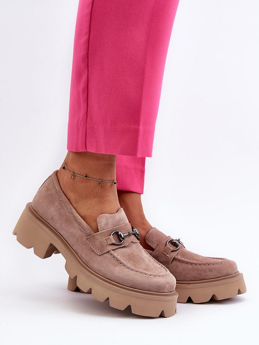 Komfort-Mokassins Damen Elena Perla, elegante Slip-On Loafer