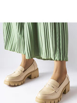 Komfort-Mokassins Damen Lia Flora, klassische Slip-On