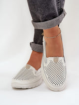 Komfort-Mokassins Damen Mia Luce, klassische Slip-On