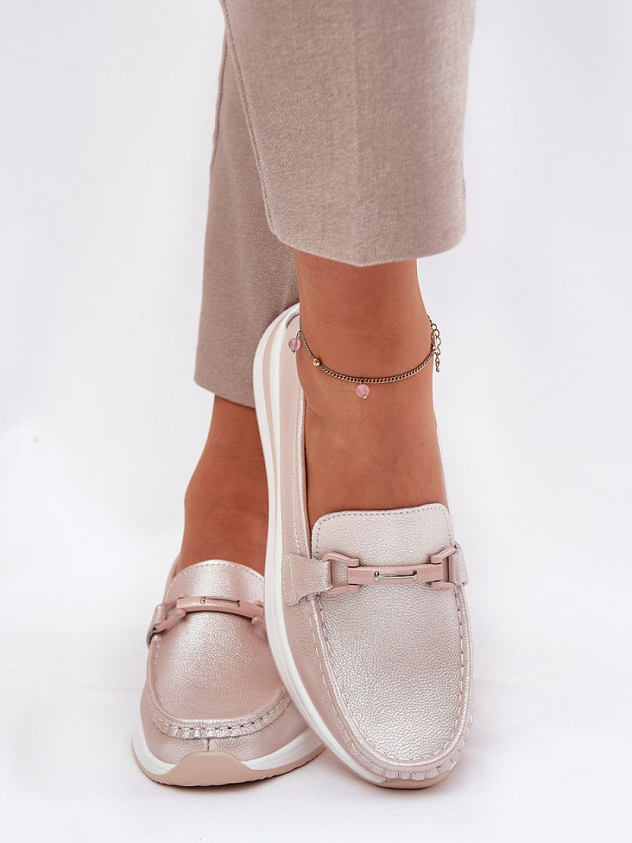 Komfort-Mokassins Damen Ada Sofia, bequeme Kunstleder Slip-On