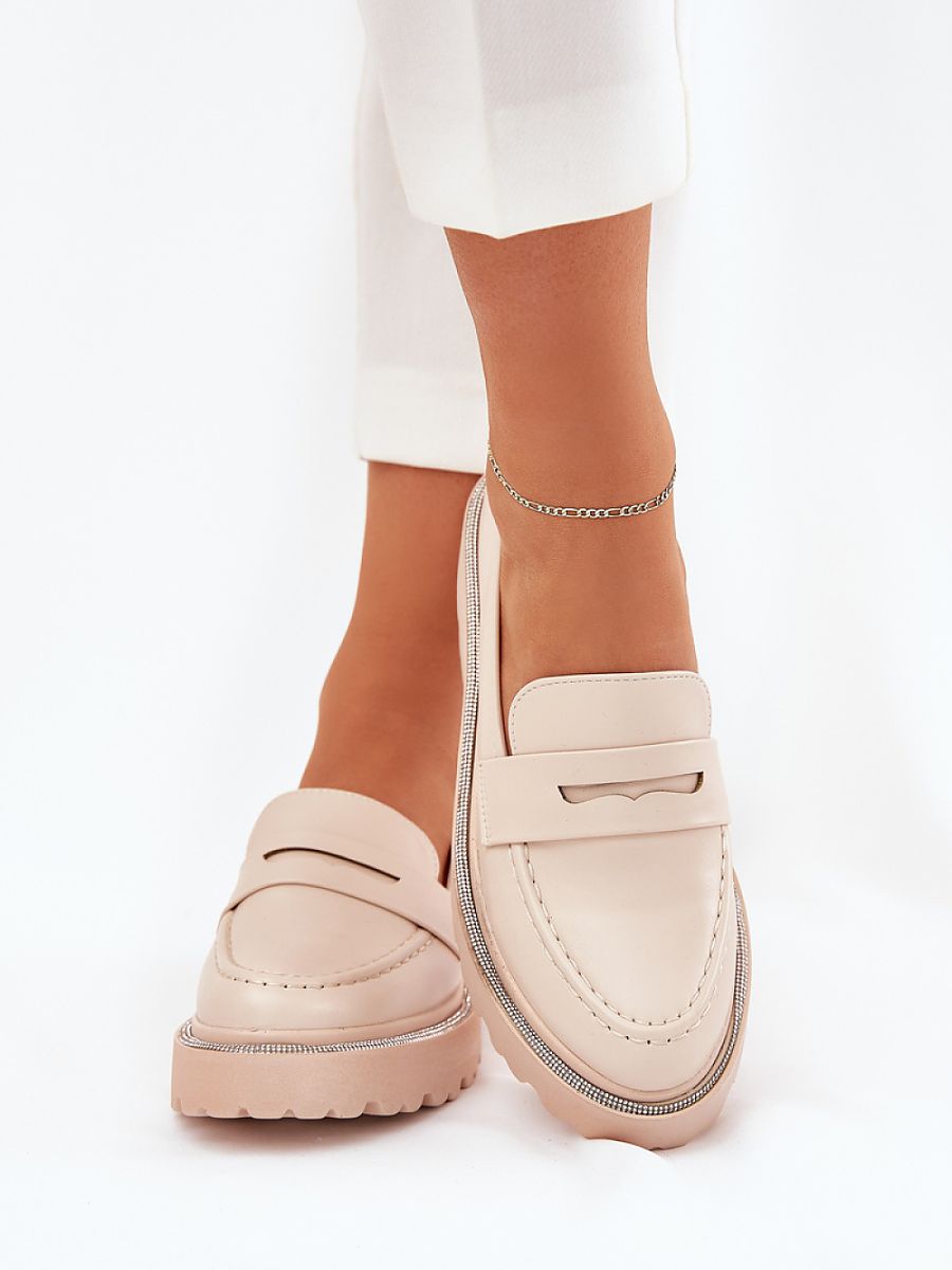 Komfort-Mokassins Damen Ada Chiara, bequeme Kunstleder Slip-On