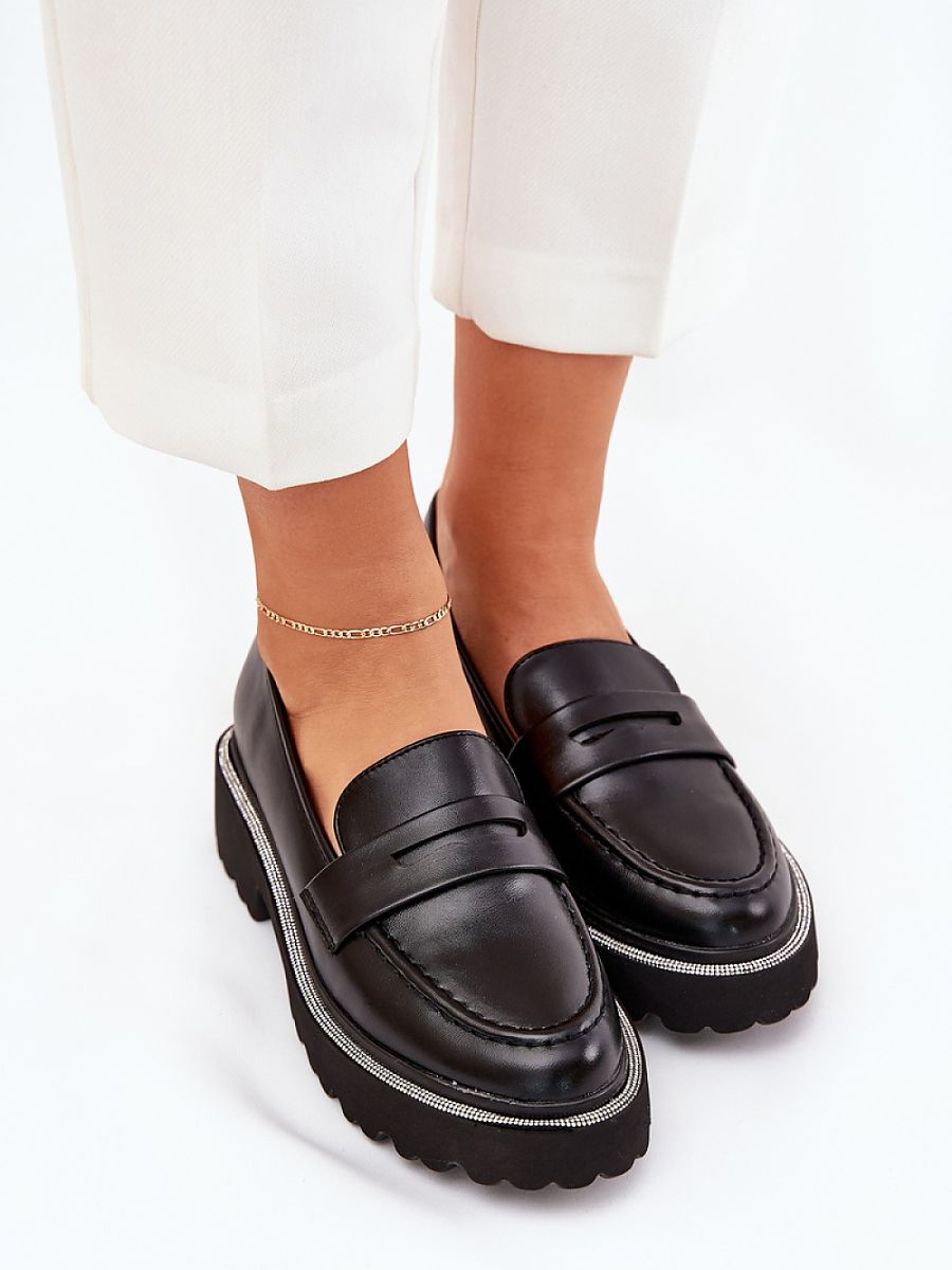 Komfort-Mokassins Damen Ada Vittoria, Kunstleder Slip-On Loafer