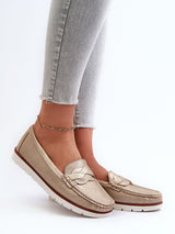 Komfort-Mokassins Damen Ada Ines, klassische Kunstleder Slip-On