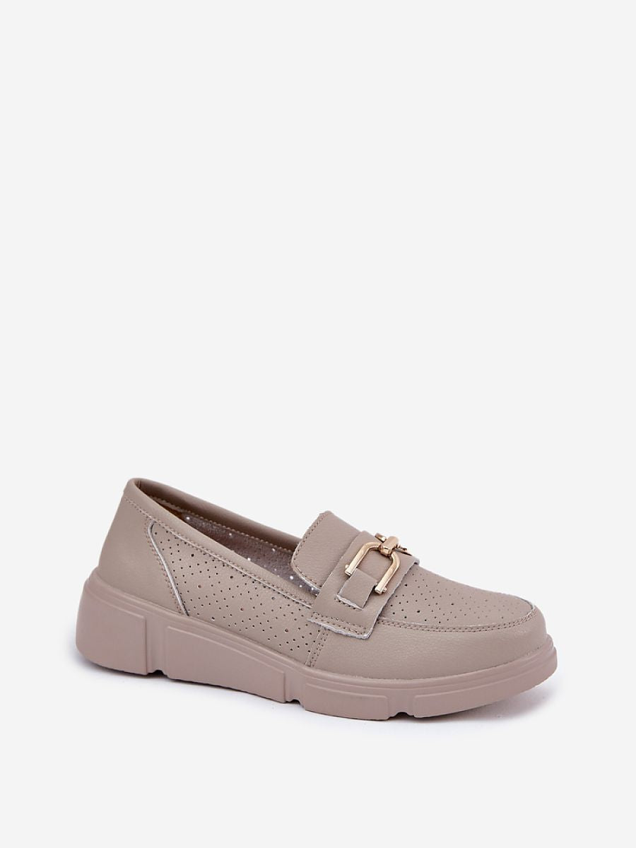 Komfort-Mokassins Damen Ada Aurora, elegante Kunstleder Slip-On