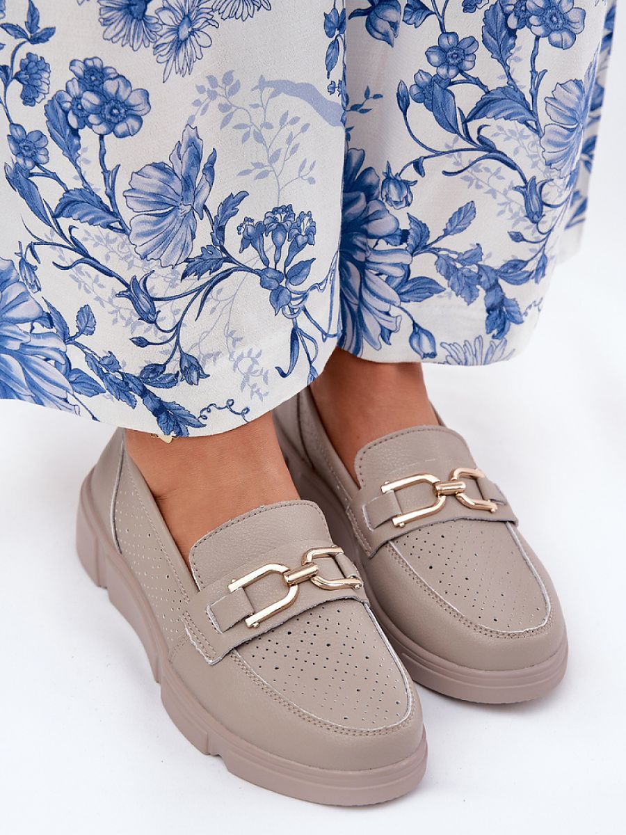 Komfort-Mokassins Damen Ada Aurora, elegante Kunstleder Slip-On