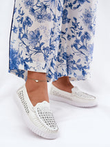 Komfort-Mokassins Damen Ada Stella, elegante Kunstleder Slip-On