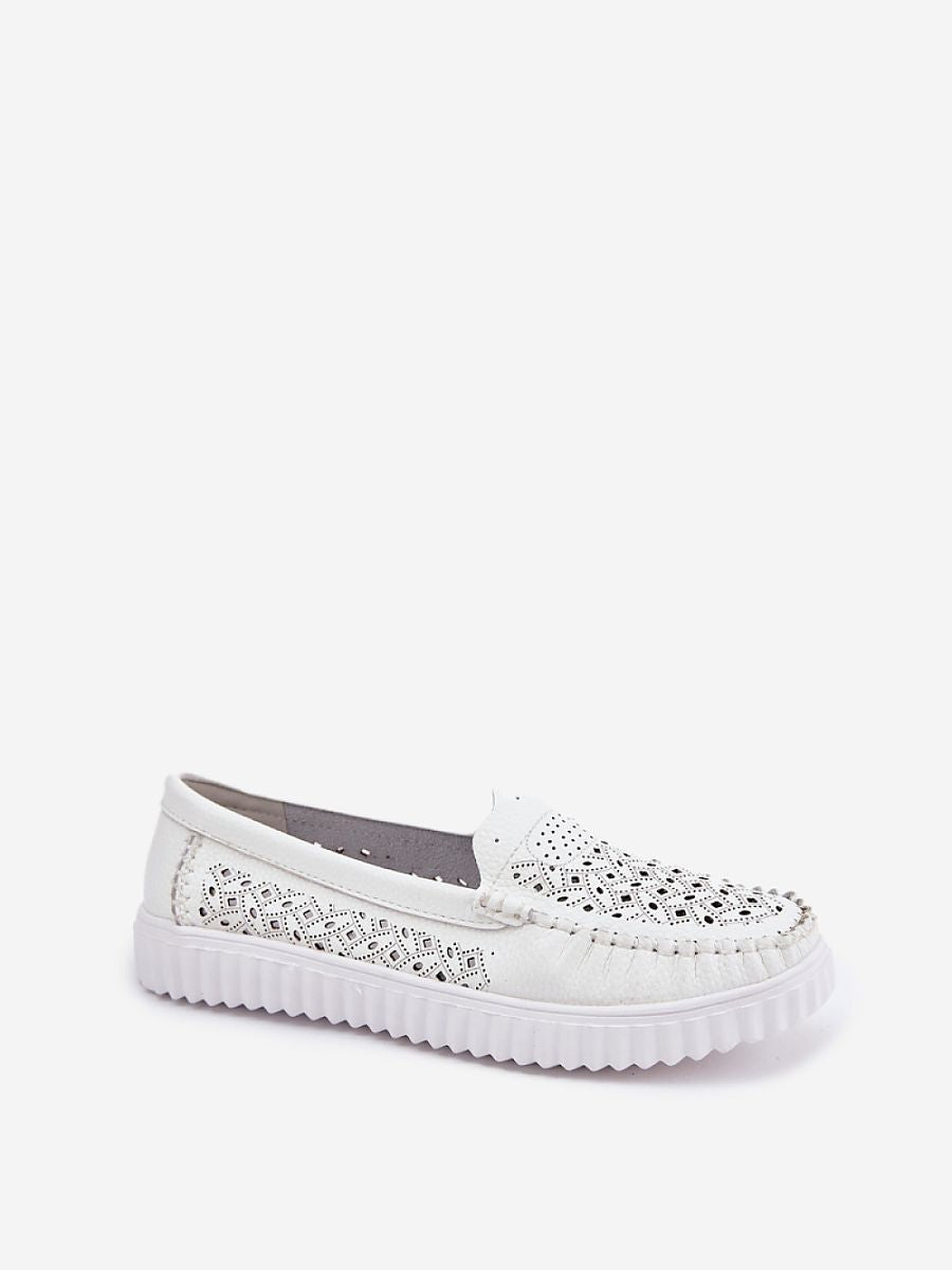 Komfort-Mokassins Damen Ada Stella, elegante Kunstleder Slip-On