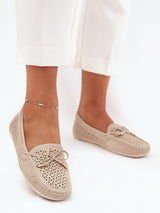 Komfort-Mokassins Damen Ada Luce, elegante Kunstleder Slip-On
