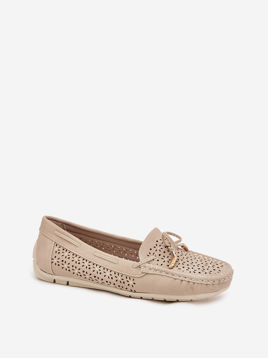 Komfort-Mokassins Damen Ada Luce, elegante Kunstleder Slip-On
