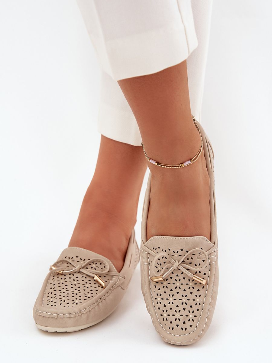 Komfort-Mokassins Damen Ada Luce, elegante Kunstleder Slip-On