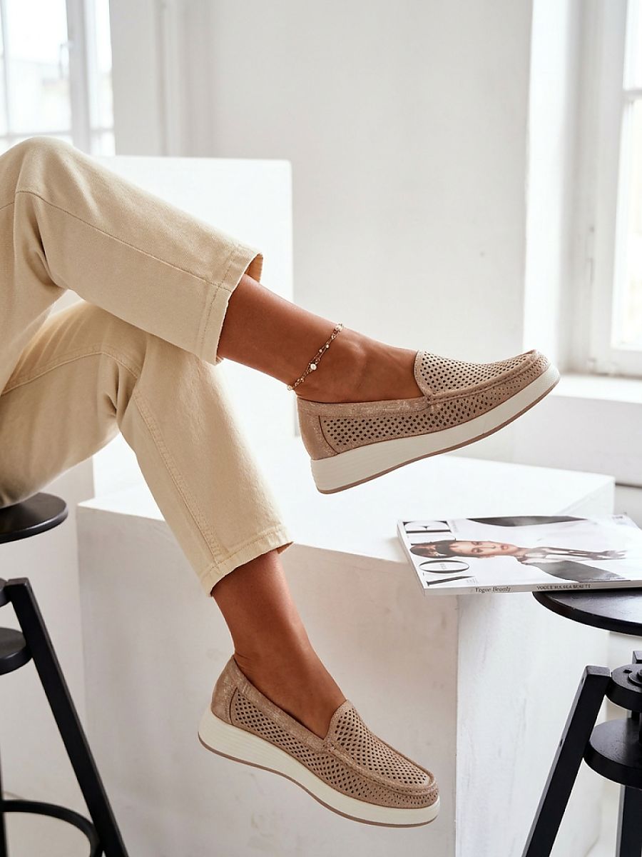 Komfort-Mokassins Damen Noa Serena, elegante Slipper