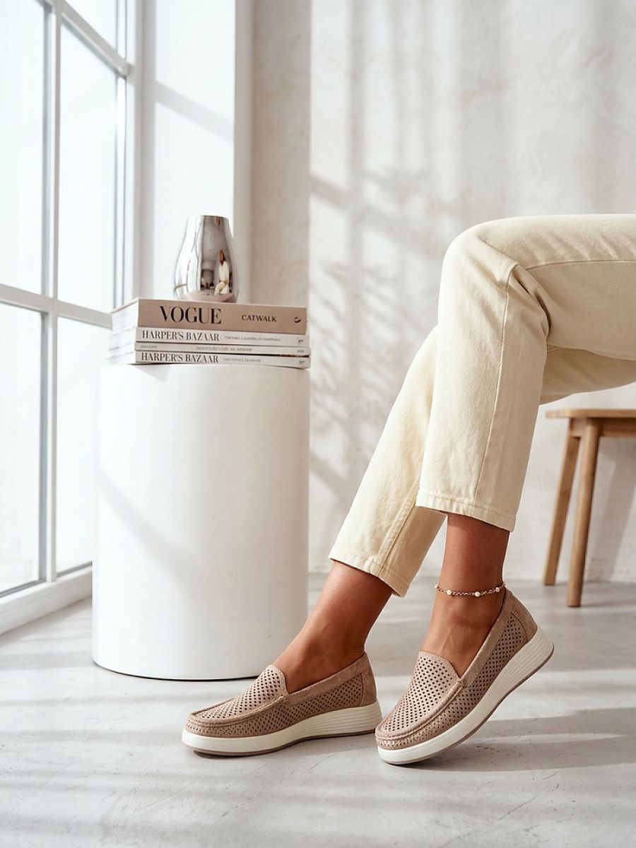 Komfort-Mokassins Damen Noa Serena, elegante Slipper