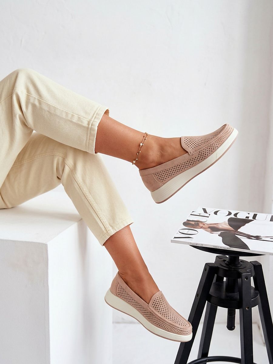 Komfort-Mokassins Damen Noa Perla, elegante Slipper