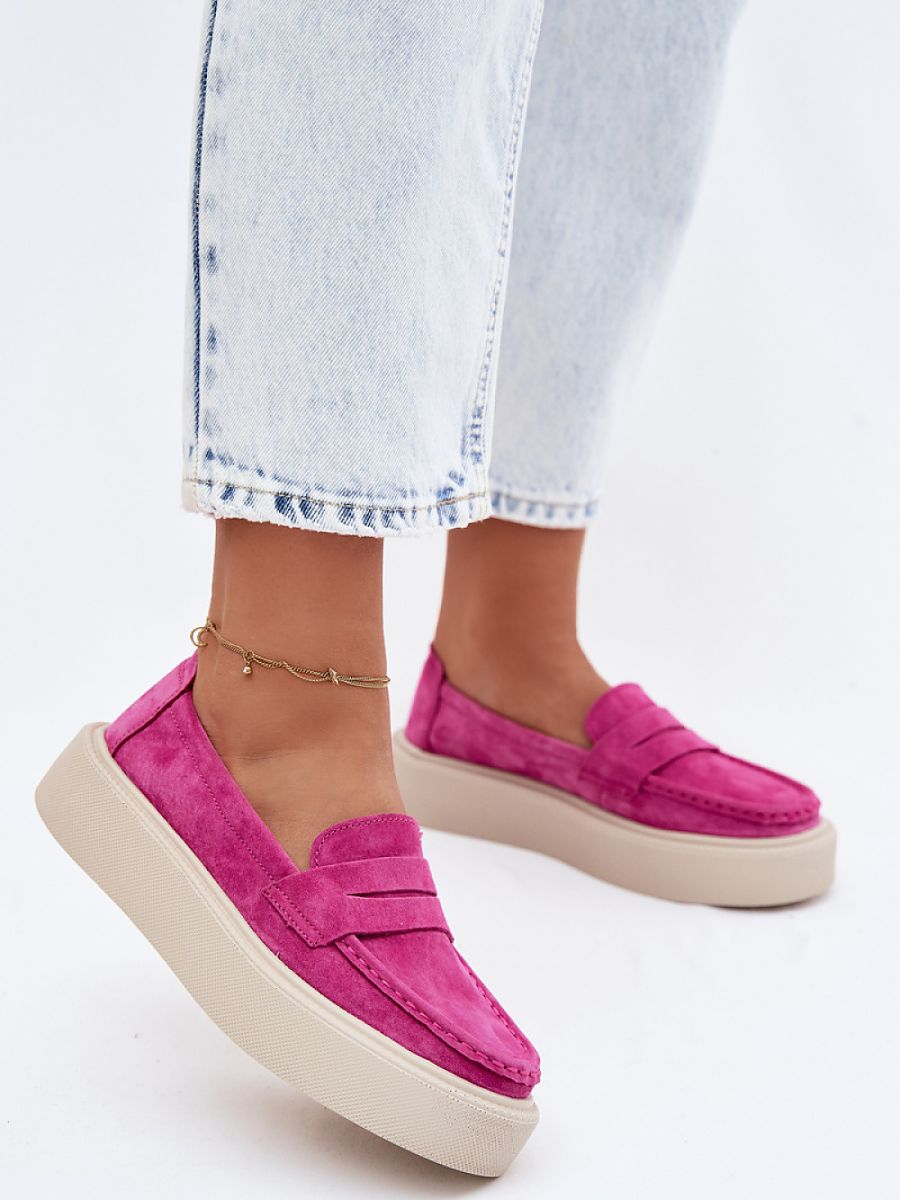 Komfort-Mokassins Damen Noa Flora, Loafer Slip-On