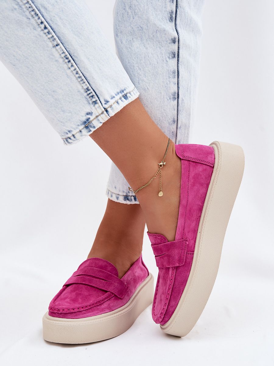 Komfort-Mokassins Damen Noa Flora, Loafer Slip-On