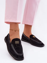 Kunstleder-Mokassins Damen Isa Paola, Loafer zum Hineinschlüpfen